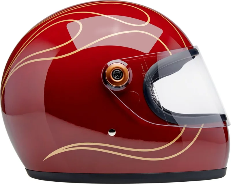 Biltwell Gringo S helmet Garnet Red Flames