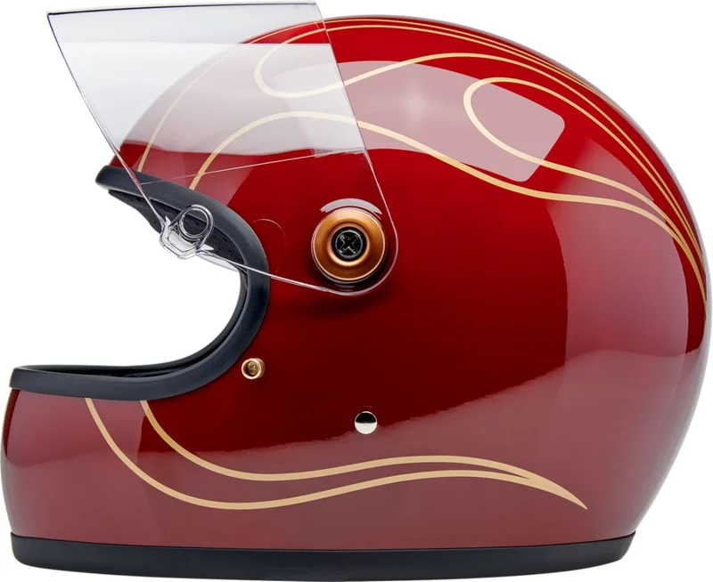 Biltwell Gringo S helmet Garnet Red Flames