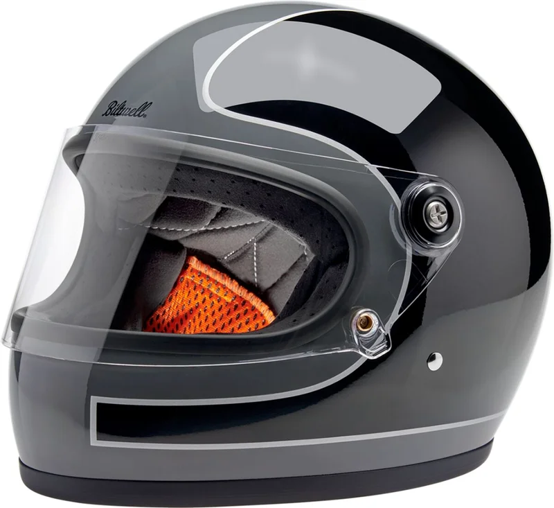 Biltwell Gringo S helmet Storm Grey/Black Tracker Gloss