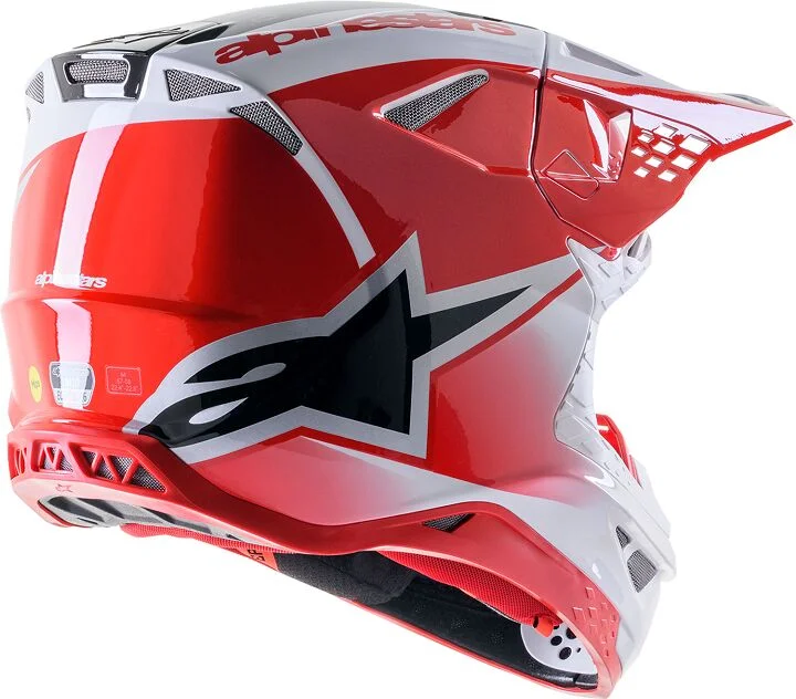 ALPINESTARS HELMET SM10 UNIT RD/WT S
