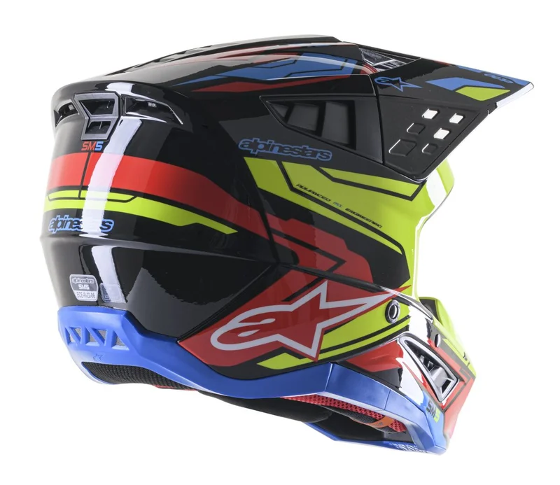 ALPINESTARS HELMET SM5 ACT2 BK/Y/R S