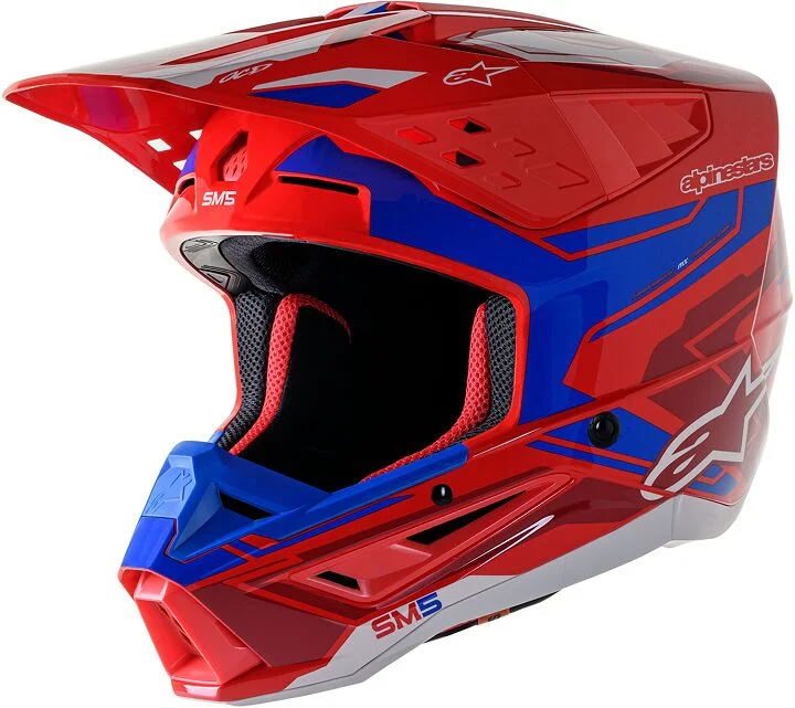 ALPINESTARS HELMET SM5 ACT2 RED/BL S