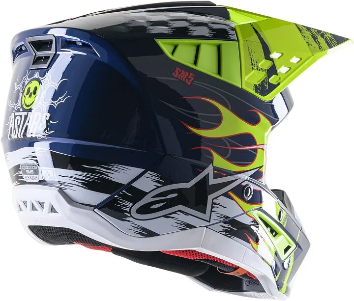 ALPINESTARS HELMET SM5 RASH NV/YL XL