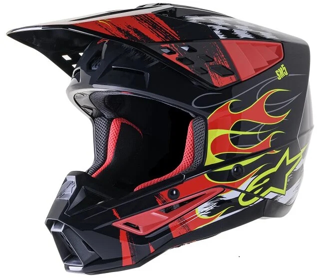 ALPINESTARS HELMET SM5 RASH RED/G M