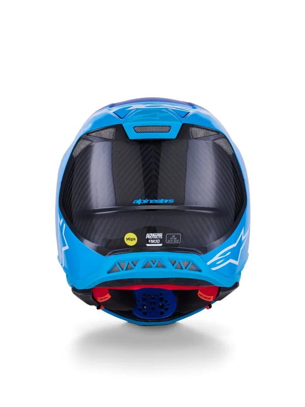 ALPINESTARS HELMET S-M10 FLOOD BLUE/BLK-CARB S
