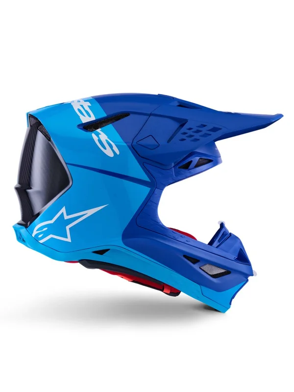 ALPINESTARS HELMET S-M10 FLOOD BLUE/BLK-CARB S