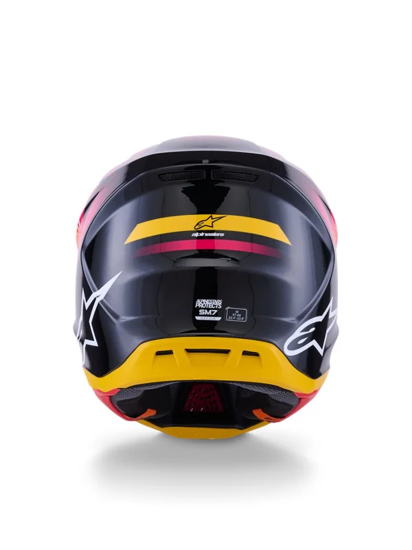 ALPINESTARS HELMET SM7 RISE BLK/YL/PINK XS