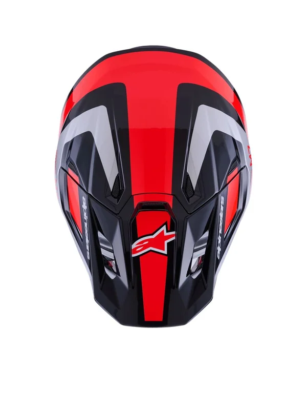 ALPINESTARS HELMET SM7 RISE BLK/RD/SILV XS