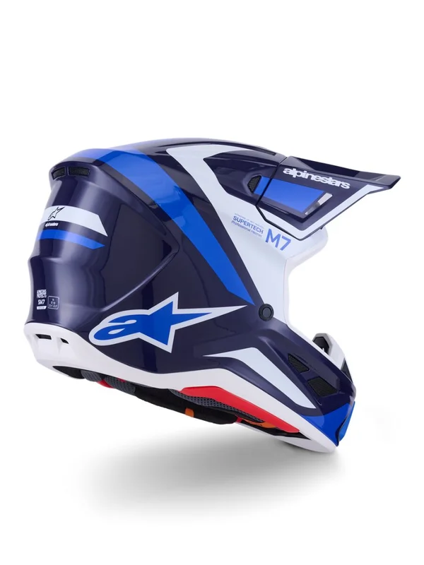 ALPINESTARS HELMET SM7 RISE BLUE/WHITE XS