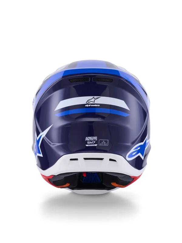 ALPINESTARS HELMET SM7 RISE BLUE/WHITE XS