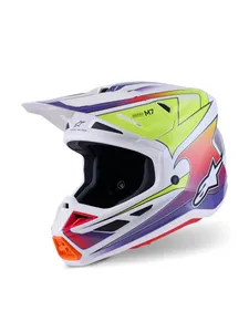 ALPINESTARS HELMET SM7 FUSE WHT/YL/PU
