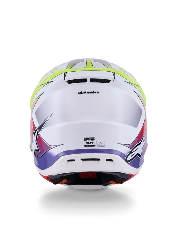 ALPINESTARS HELMET SM7 FUSE WHT/YL/PU XS