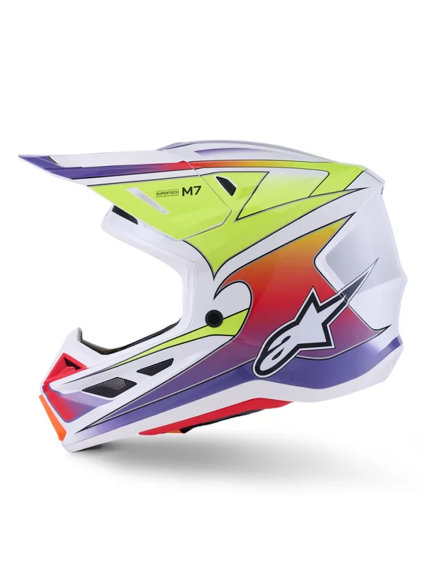 ALPINESTARS HELMET SM7 FUSE WHT/YL/PU XS