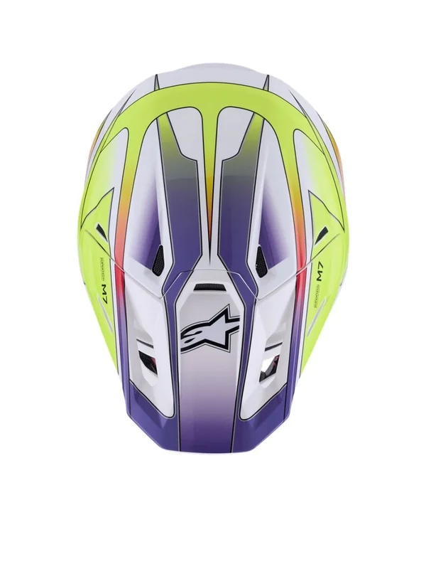 ALPINESTARS HELMET SM7 FUSE WHT/YL/PU XS