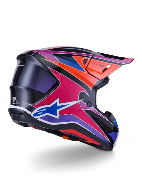 ALPINESTARS HELMET SM7 FUSE BLU/PU/PINK XS