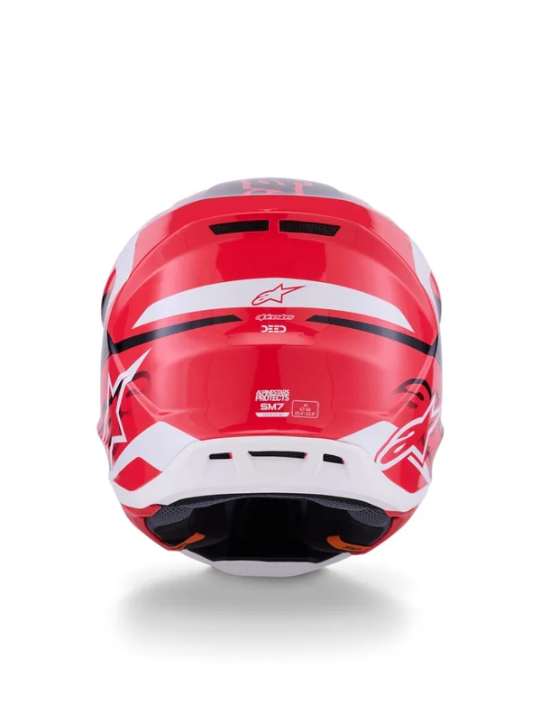 ALPINESTARS HELMET SM7 DEED RED/BLK/WH XS