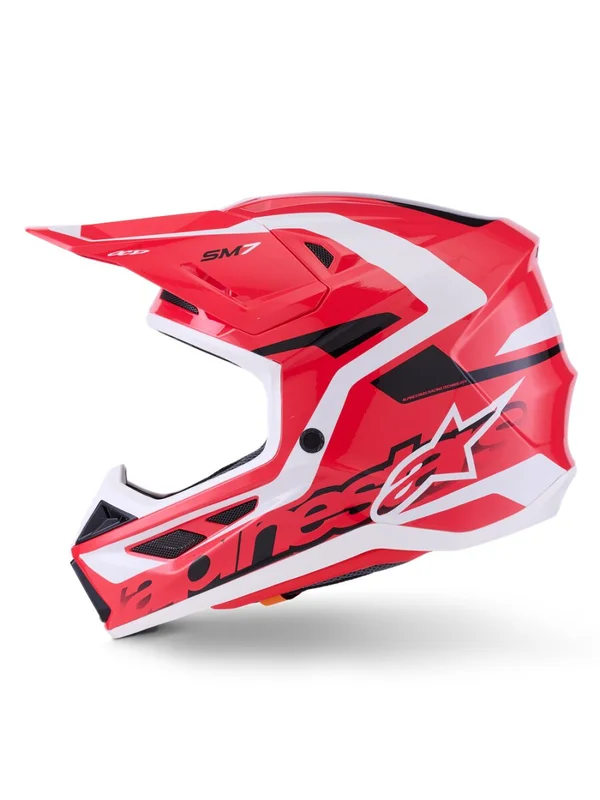 ALPINESTARS HELMET SM7 DEED RED/BLK/WH XS