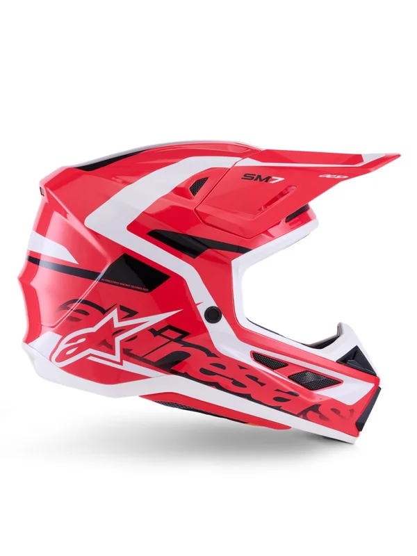 ALPINESTARS HELMET SM7 DEED RED/BLK/WH XS