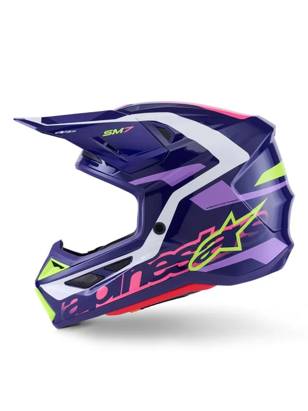 ALPINESTARS HELMET SM7 DEED PURPLE/PINK XS