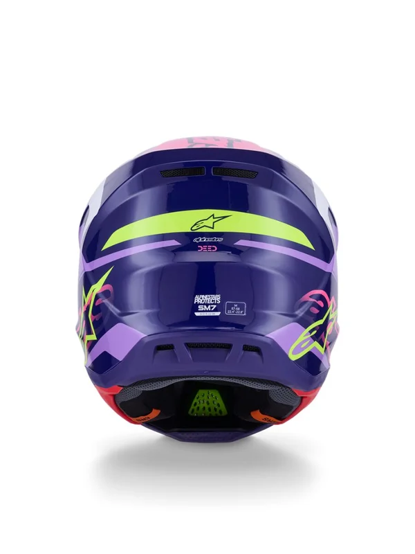 ALPINESTARS HELMET SM7 DEED PURPLE/PINK XS