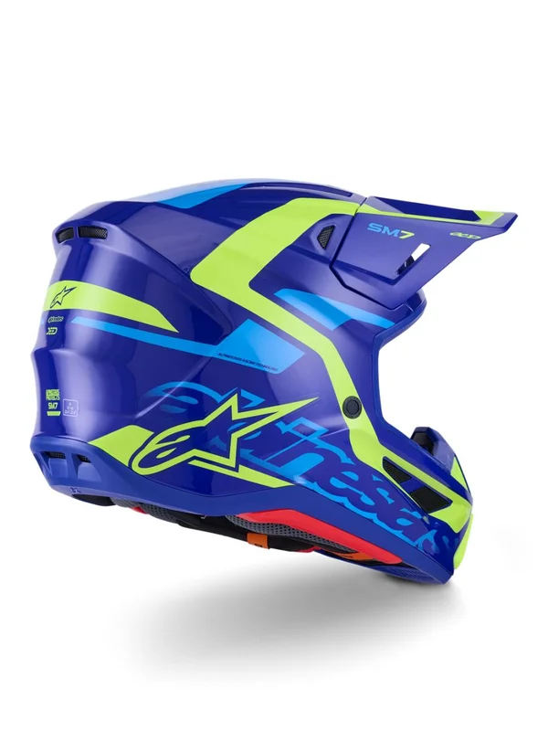 ALPINESTARS HELMET SM7 DEED BLUE/YEL XS