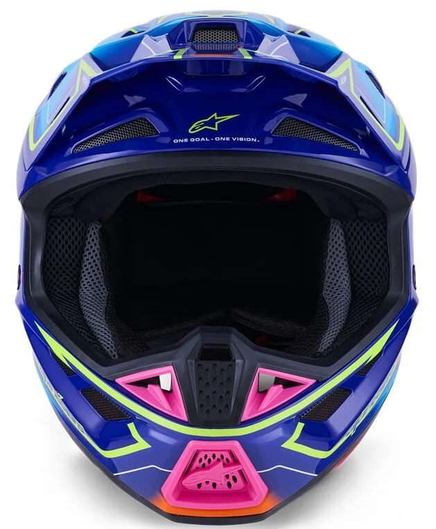 ALPINESTARS HELMET SM7 CAST BLU/YL/PINK XS