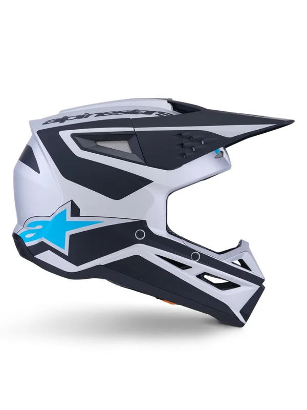 ALPINESTARS HELMET SM3 HEAT SILV/BL/BLK XS