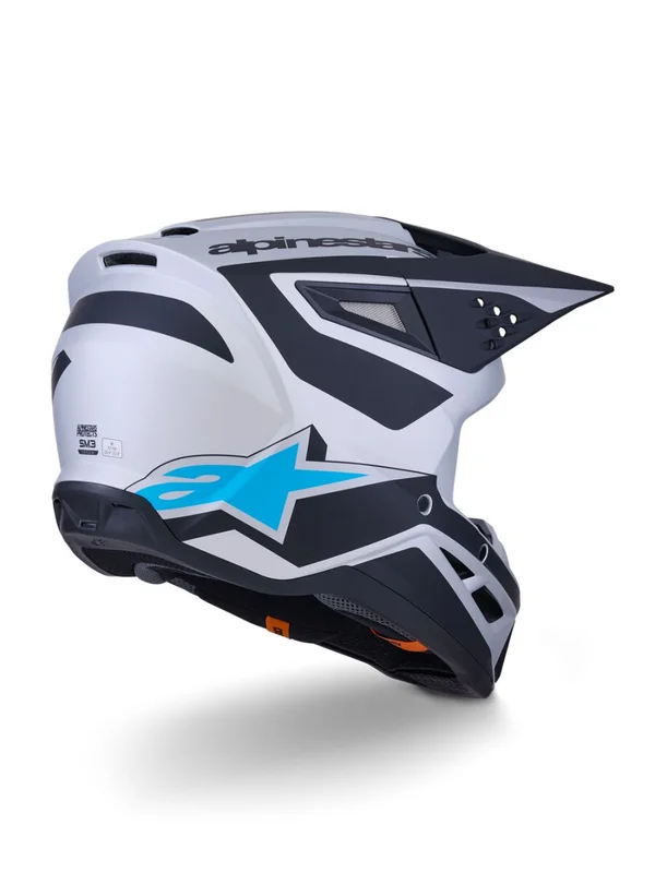 ALPINESTARS HELMET SM3 HEAT SILV/BL/BLK XS