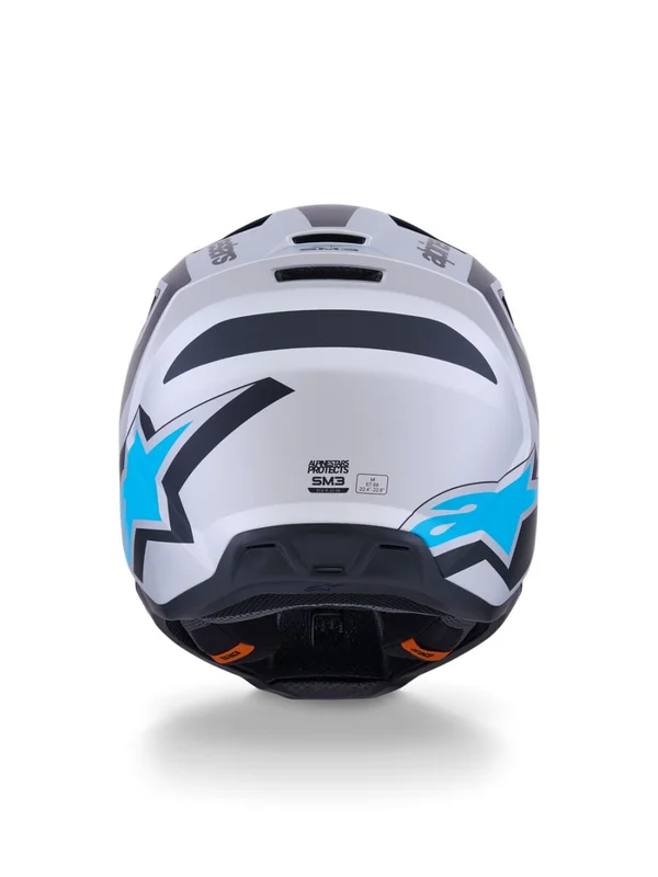ALPINESTARS HELMET SM3 HEAT SILV/BL/BLK XS
