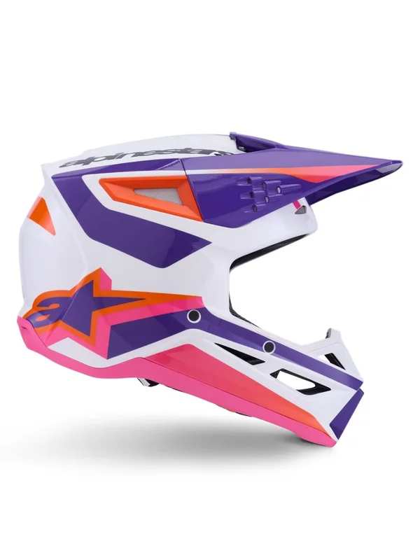 ALPINESTARS HELMET SM3 HEAT WHT/PU/PINK XS
