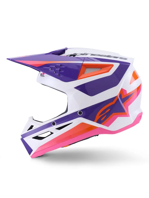 ALPINESTARS HELMET SM3 HEAT WHT/PU/PINK XS