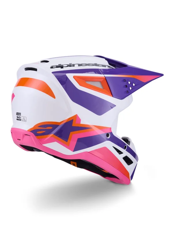 ALPINESTARS HELMET SM3 HEAT WHT/PU/PINK XS