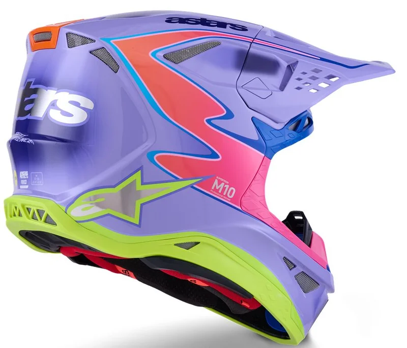 ALPINESTARS HELMET SM10 JETT PURPLE/PINK XS