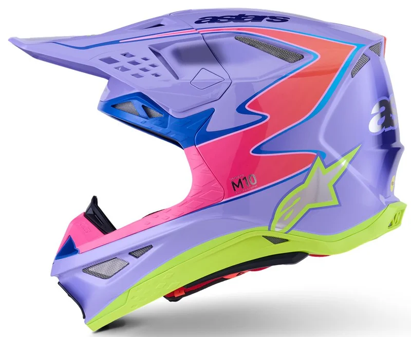 ALPINESTARS HELMET SM10 JETT PURPLE/PINK XS