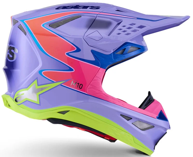 ALPINESTARS HELMET SM10 JETT PURPLE/PINK XS