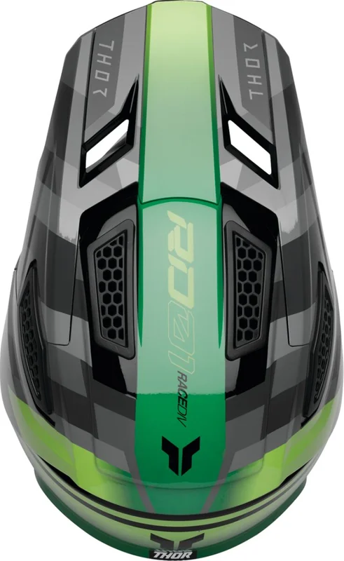 THOR HELMET FLEET CAMBER BK/GN XS