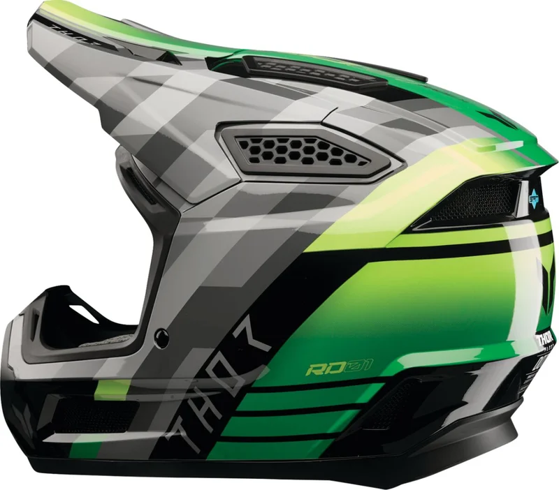 THOR HELMET FLEET CAMBER BK/GN 2X