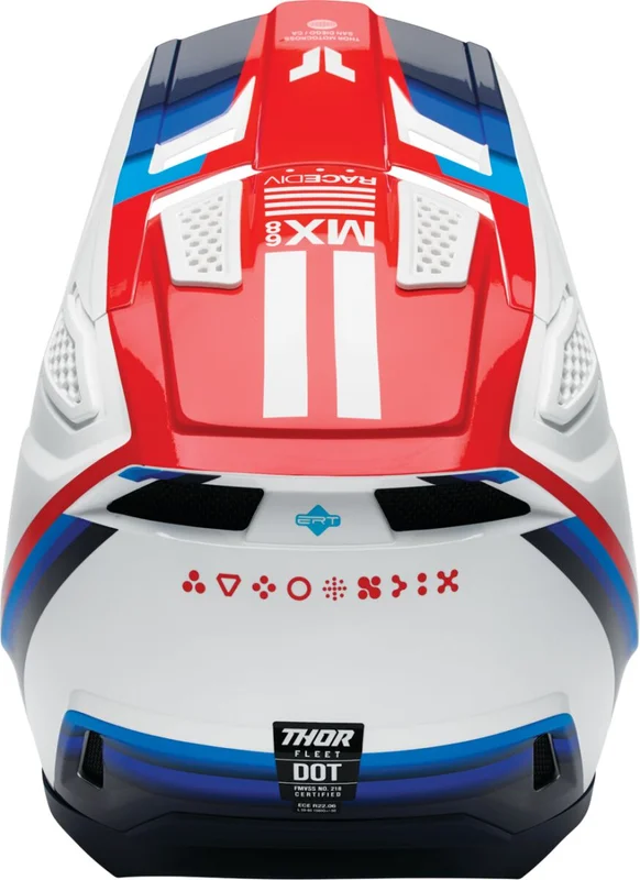 THOR HELMET FLEET DEFY WH/RD/BL XS