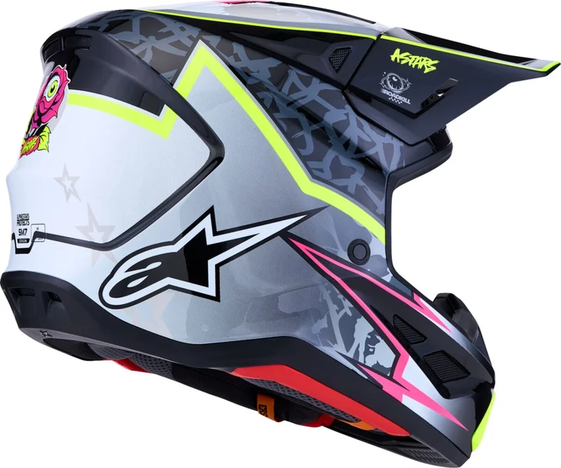 ALPINESTARS HELMET SM7 BLASTER BLK/GRY/YLW