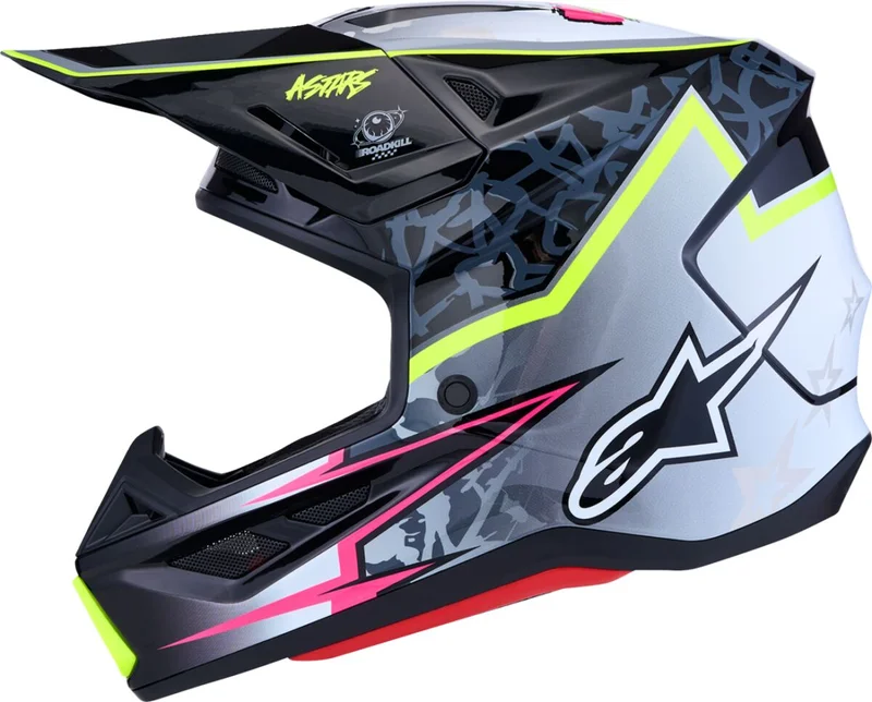 ALPINESTARS HELMET SM7 BLASTER BLK/GRY/YLW