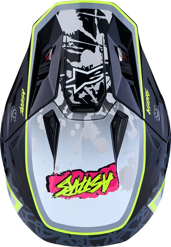 ALPINESTARS HELMET SM7 BLASTER BLK/GRY/YLW