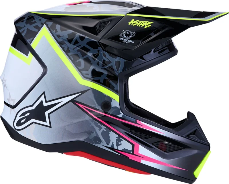 ALPINESTARS HELMET SM7 BLASTER BLK/GRY/YLW