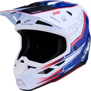 ALPINESTARS HELMET SM7 BLASTER WHT/BLU/RED