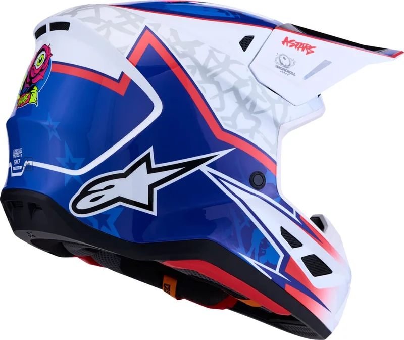 ALPINESTARS HELMET SM7 BLASTER WHT/BLU/RED