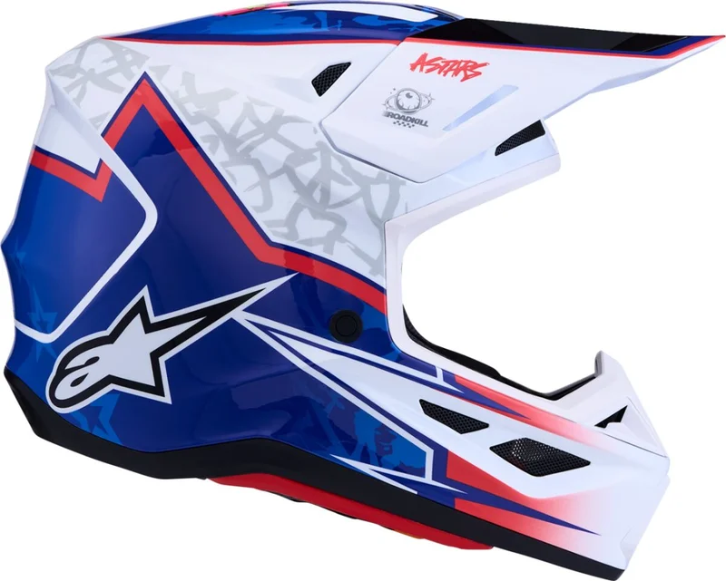 ALPINESTARS HELMET SM7 BLASTER WHT/BLU/RED