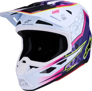 ALPINESTARS HELMET SM7 BLASTER PUR/PNK/WHT