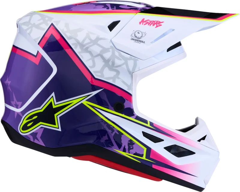 ALPINESTARS HELMET SM7 BLASTER PUR/PNK/WHT
