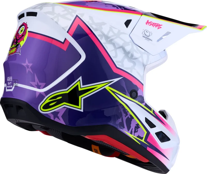 ALPINESTARS HELMET SM7 BLASTER PUR/PNK/WHT
