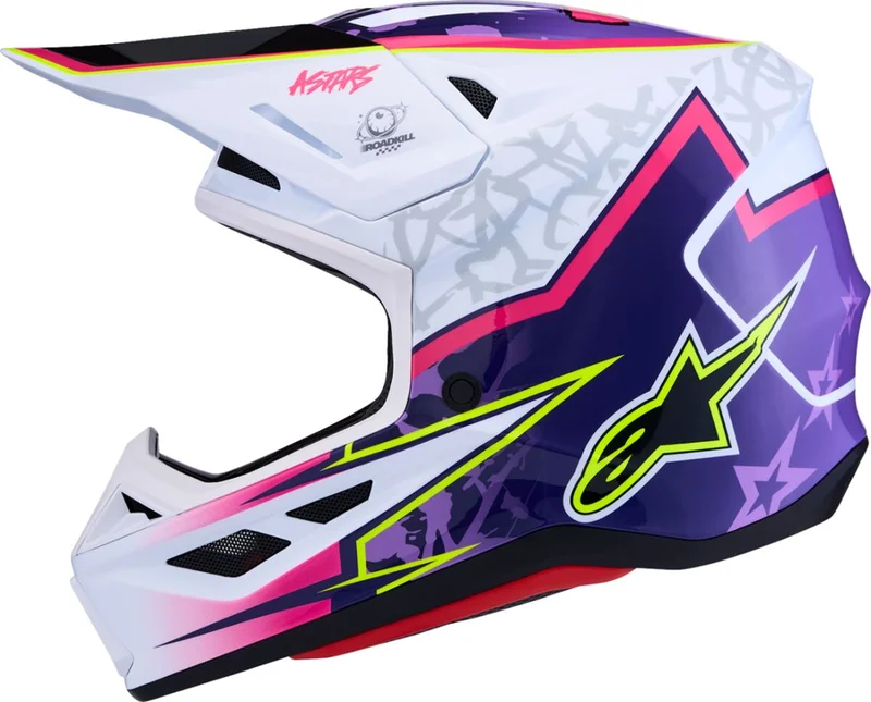 ALPINESTARS HELMET SM7 BLASTER PUR/PNK/WHT