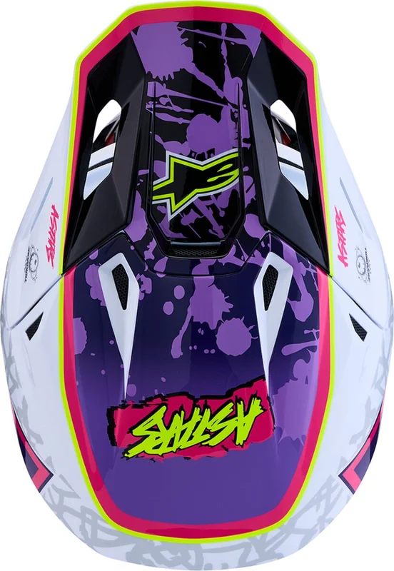 ALPINESTARS HELMET SM7 BLASTER PUR/PNK/WHT